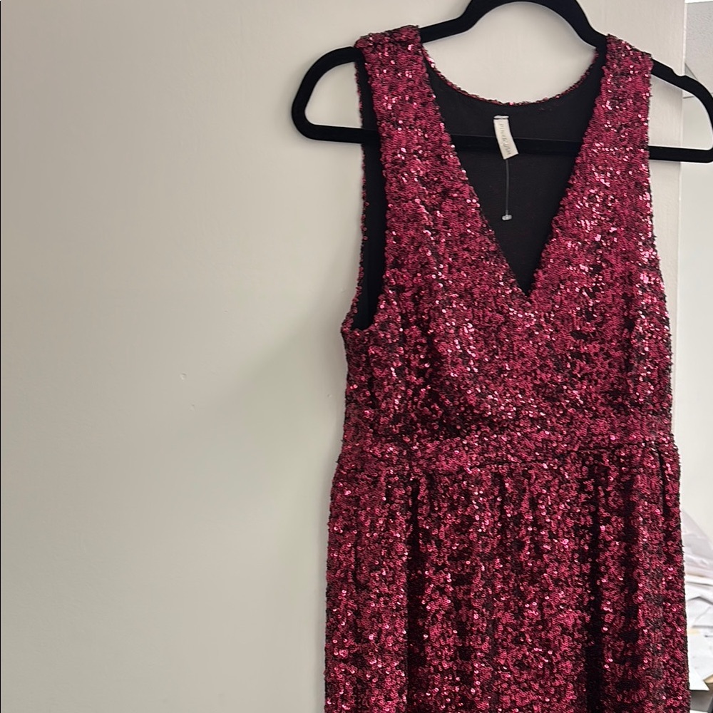 Pinkblush Red Sequin Maxi Dress for Wedding Guest or party- NWOT